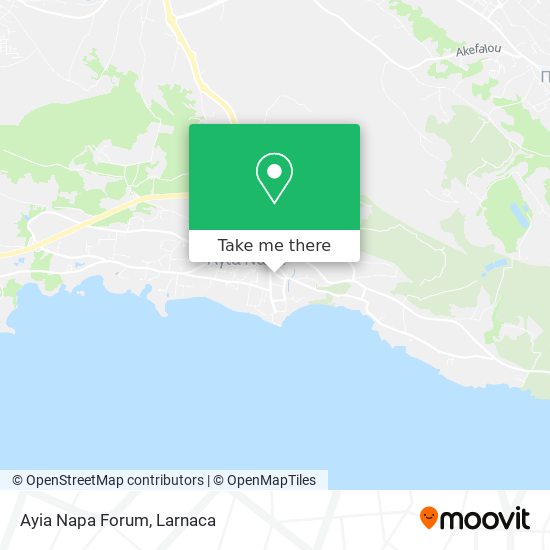 Ayia Napa Forum map
