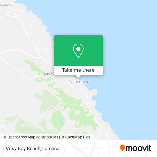 Vrisy Bay Beach map