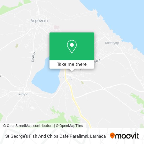 St George's Fish And Chips Cafe Paralimni map