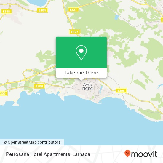 Petrosana Hotel Apartments χάρτης