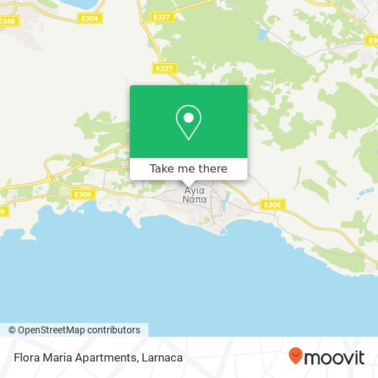 Flora Maria Apartments χάρτης