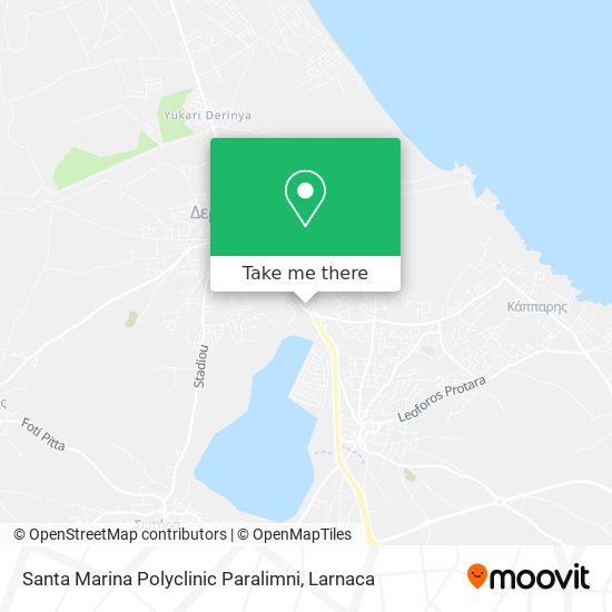 Santa Marina Polyclinic Paralimni χάρτης