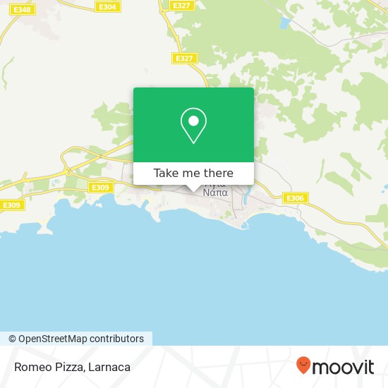 Romeo Pizza map