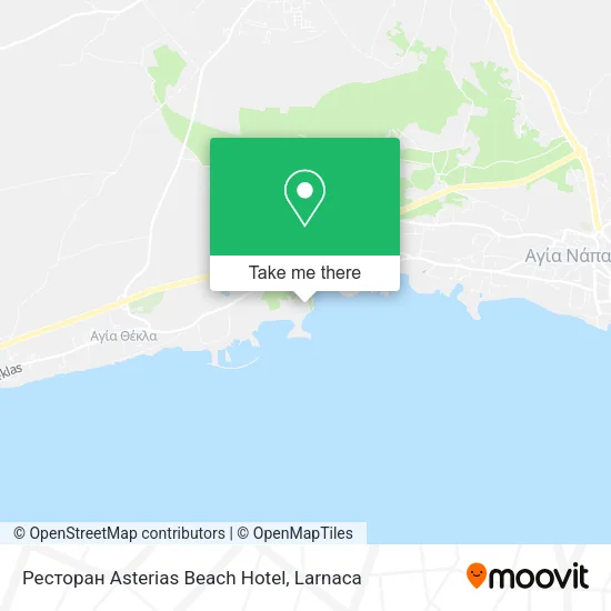 Ресторан Asterias Beach Hotel map