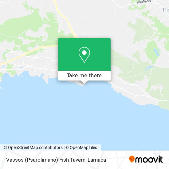 Vassos (Psarolimano) Fish Tavern χάρτης