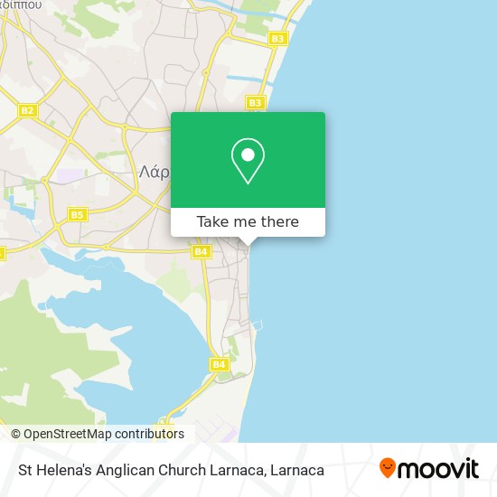 St Helena's Anglican Church Larnaca χάρτης