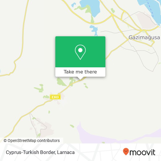 Cyprus-Turkish Border χάρτης