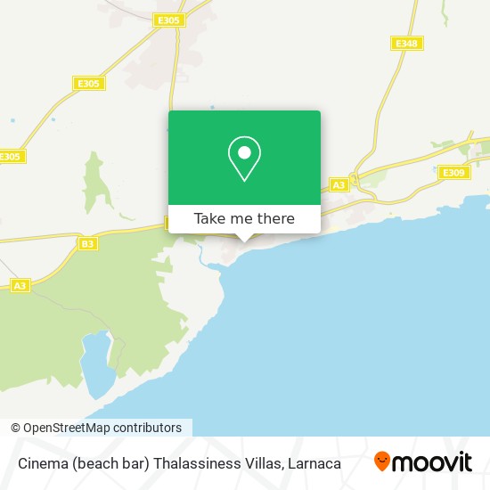 Cinema (beach bar) Thalassiness Villas map