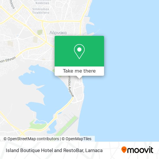 Island Boutique Hotel and RestoBar map