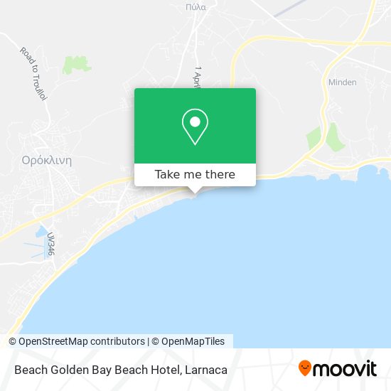 Beach Golden Bay Beach Hotel χάρτης