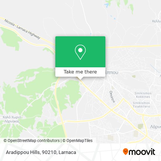 Aradippou Hills, 90210 χάρτης