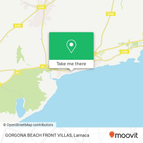 GORGONA BEACH FRONT VILLAS map