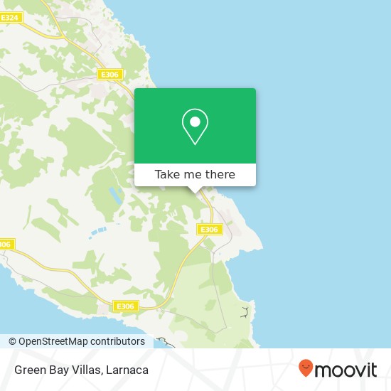 Green Bay Villas χάρτης