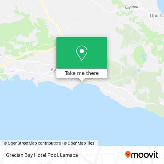 Grecian Bay Hotel Pool χάρτης