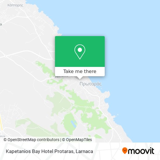 Kapetanios Bay Hotel Protaras χάρτης