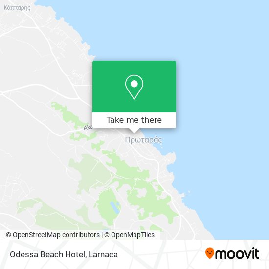 Odessa Beach Hotel χάρτης