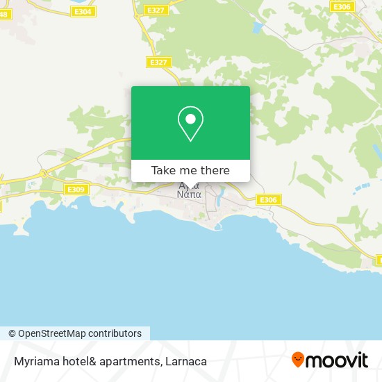 Myriama hotel&  apartments χάρτης