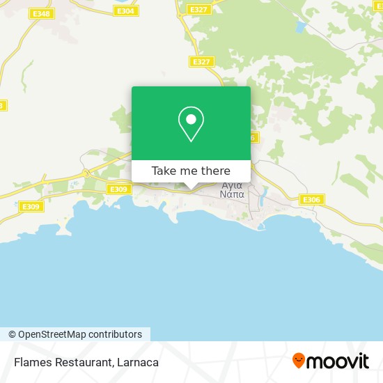 Flames Restaurant χάρτης