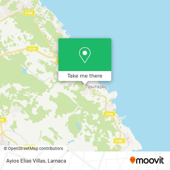 Ayios Elias Villas map
