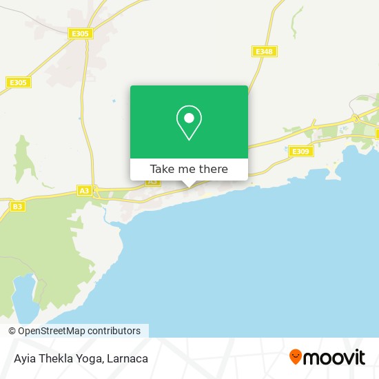 Ayia Thekla Yoga χάρτης