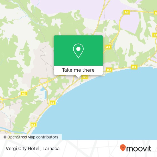 Vergi City Hotell map