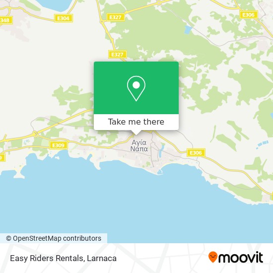 Easy Riders Rentals map