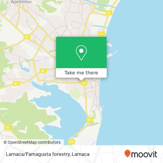 Larnaca/Famagusta forestry χάρτης