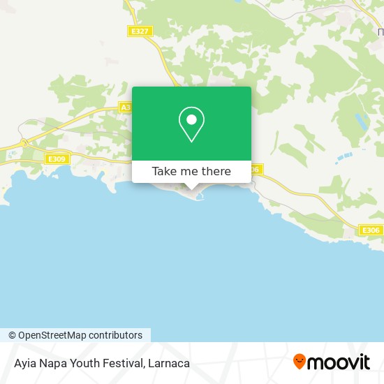 Ayia Napa Youth Festival χάρτης