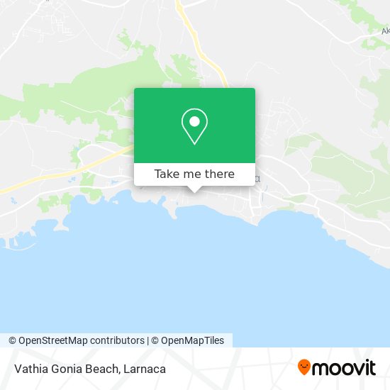 Vathia Gonia Beach χάρτης