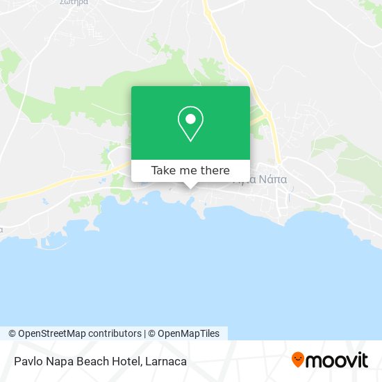 Pavlo Napa Beach Hotel map