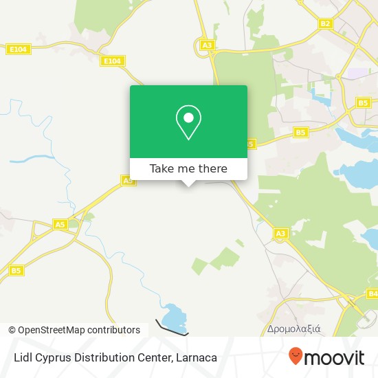Lidl Cyprus Distribution Center χάρτης