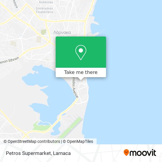 Petros Supermarket map