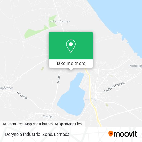 Deryneia Industrial Zone map