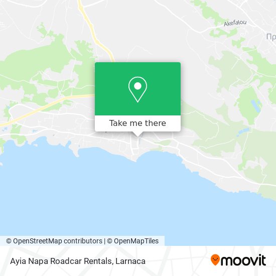 Ayia Napa Roadcar Rentals map