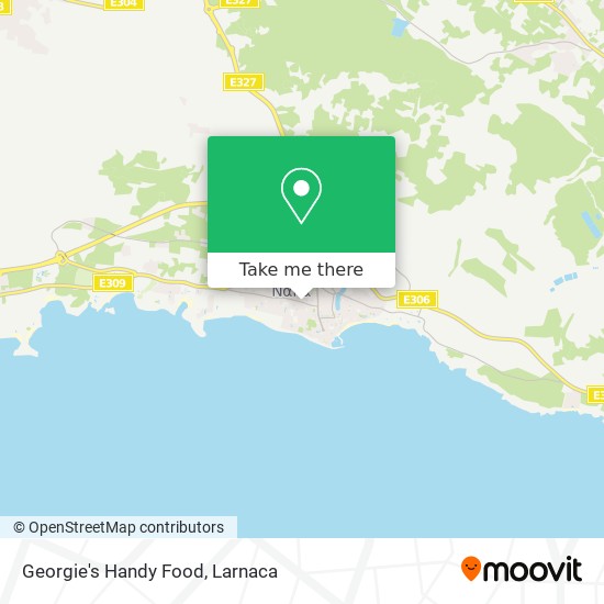 Georgie's Handy Food map