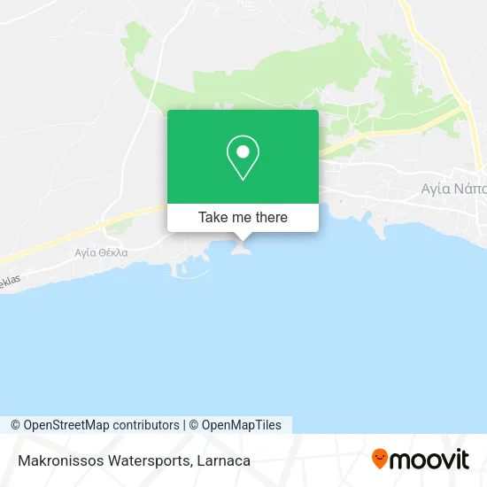 Makronissos Watersports map