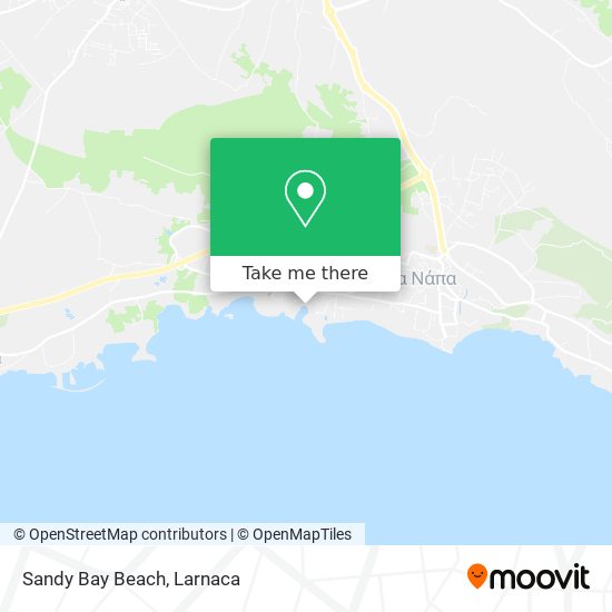 Sandy Bay Beach map