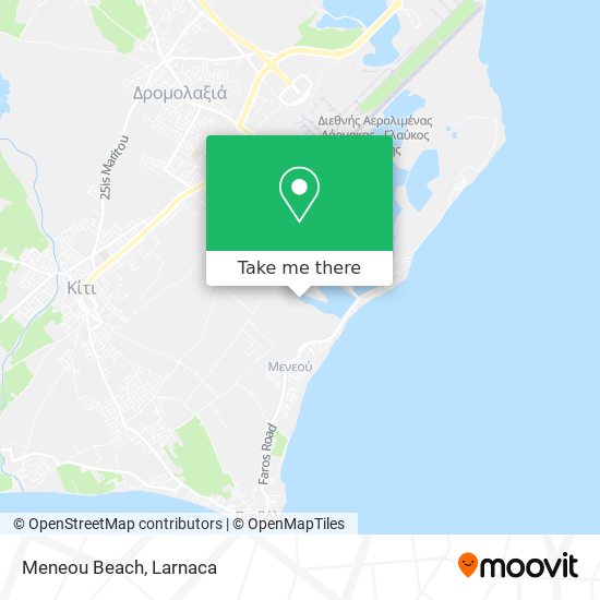 Meneou Beach χάρτης