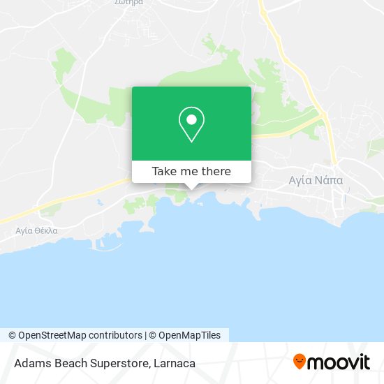 Adams Beach Superstore χάρτης