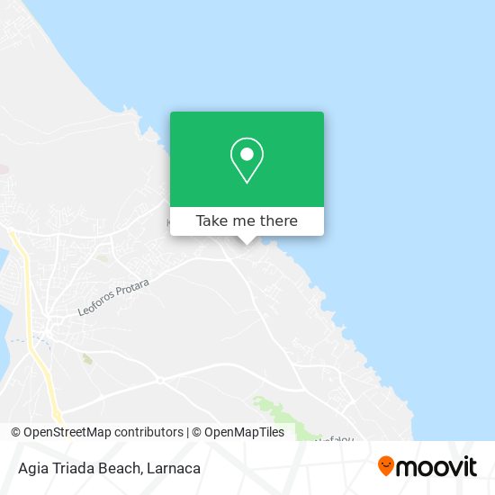 Agia Triada Beach map