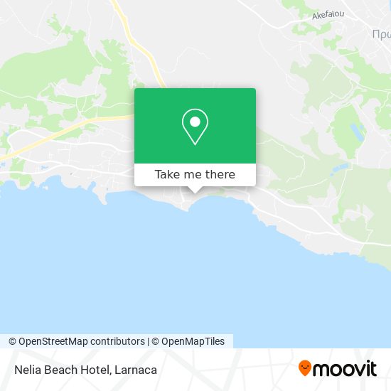 Nelia Beach Hotel χάρτης