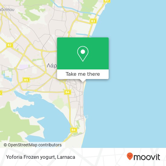 Yoforia Frozen yogurt map