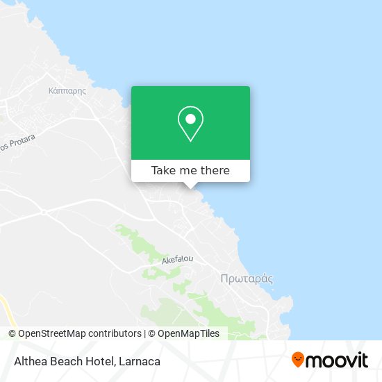 Althea Beach Hotel χάρτης