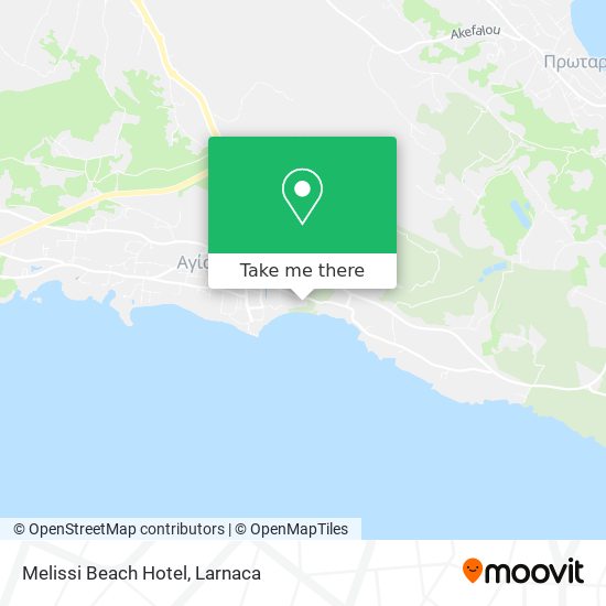 Melissi Beach Hotel χάρτης