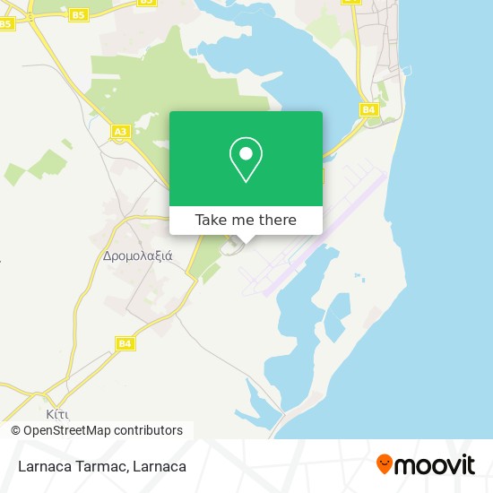 Larnaca Tarmac χάρτης