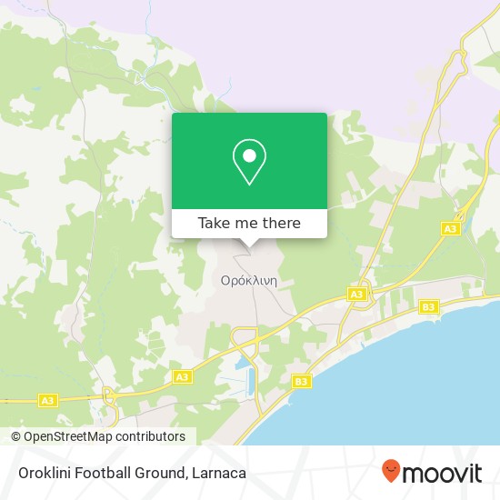 Oroklini Football Ground map