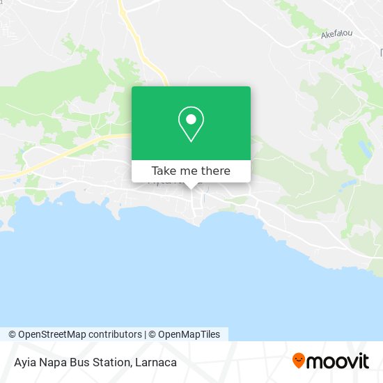 Ayia Napa Bus Station χάρτης