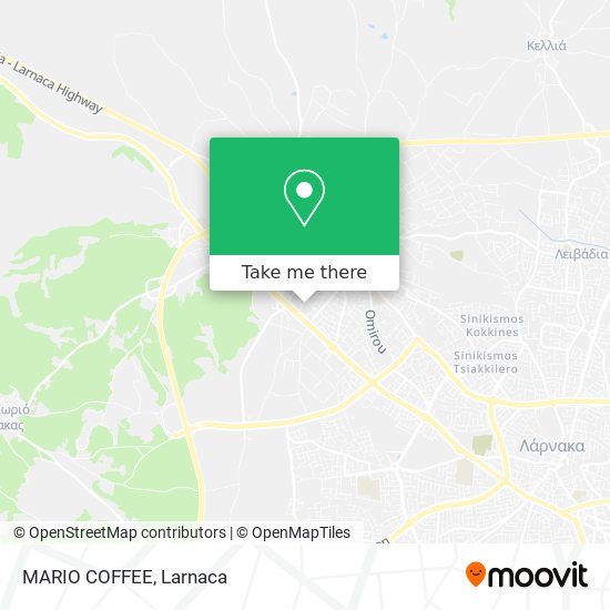 MARIO COFFEE χάρτης