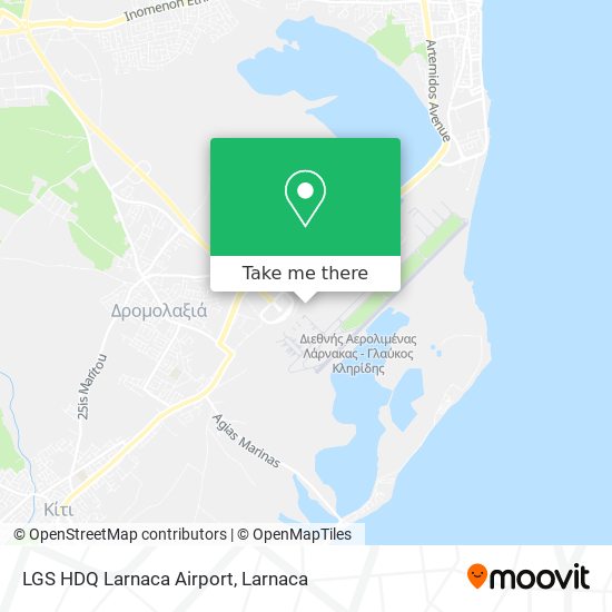 LGS HDQ Larnaca Airport χάρτης