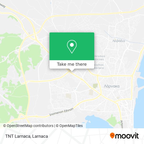 TNT Larnaca χάρτης